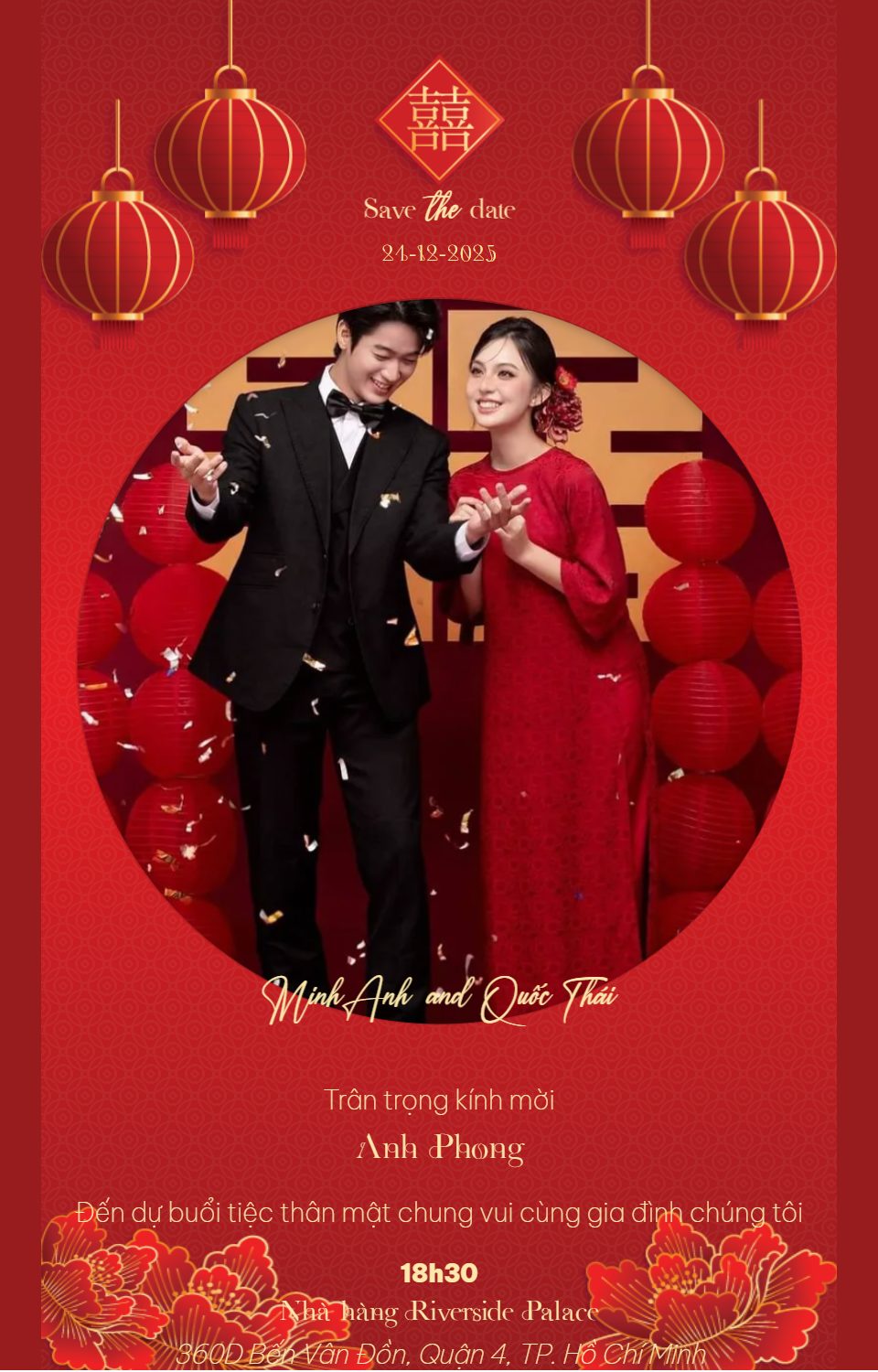 Mẫu thiệp Phương đông