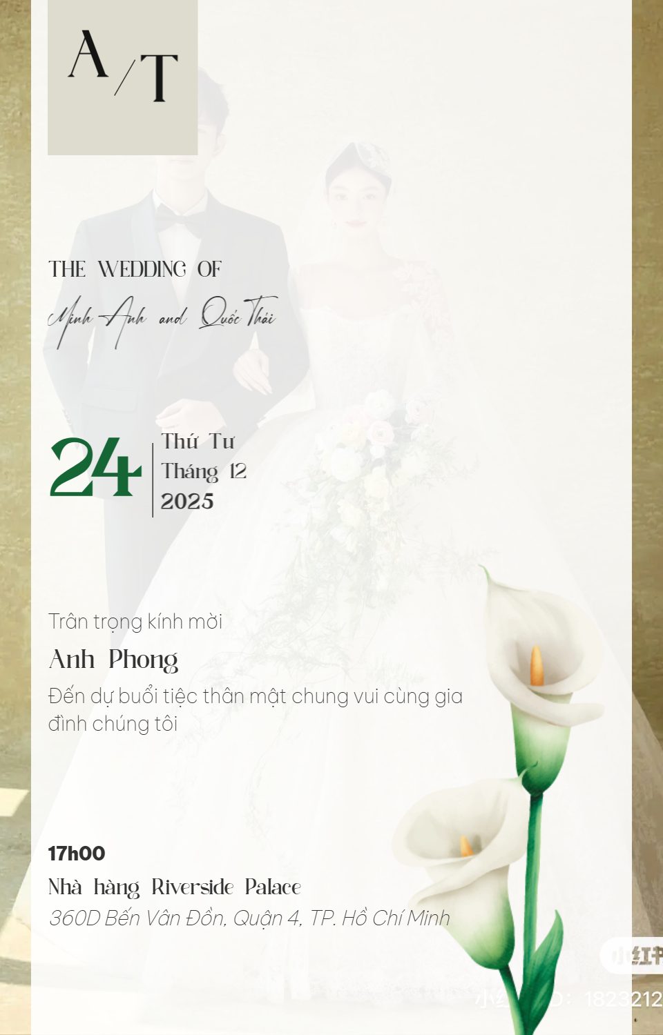 Mẫu thiệp Flower