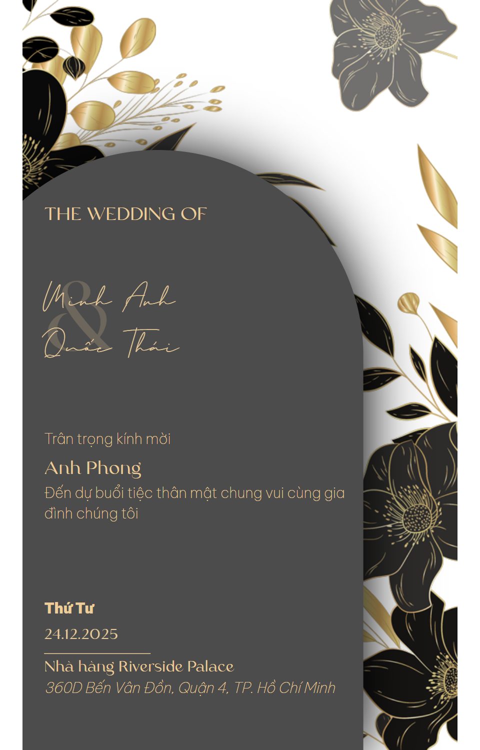 Mẫu thiệp Luxury
