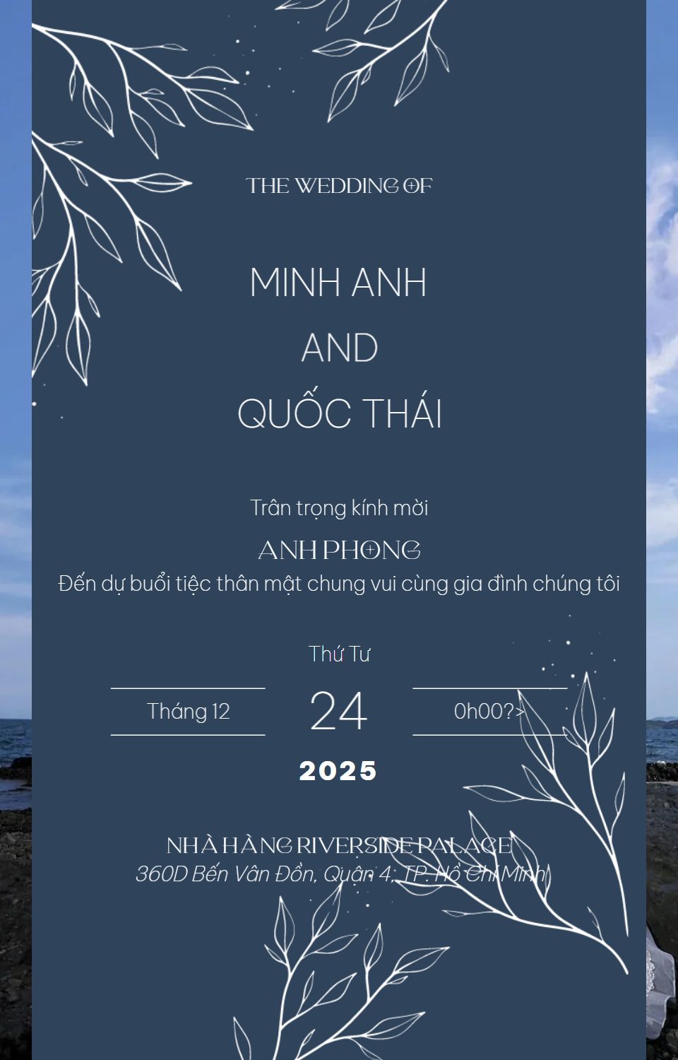 Mẫu thiệp Sang trọng v2