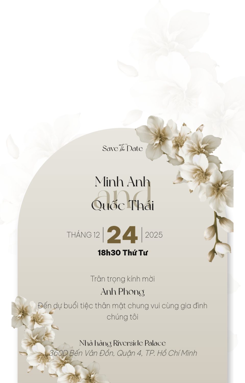 Mẫu thiệp Wedding pro