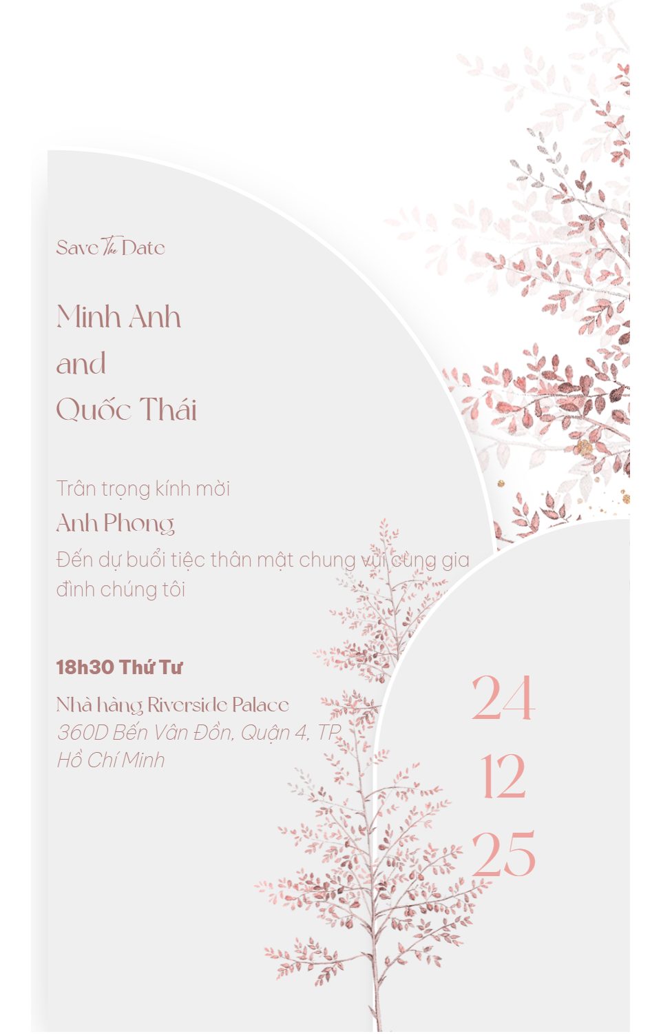 Mẫu thiệp Wedding pro v2